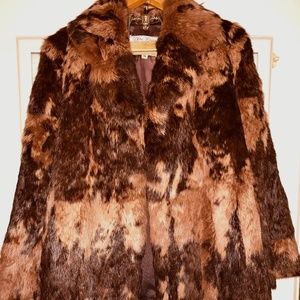 VINTAGE DINO RICCO 1980s genuine rabbit fur coat BEAUTIFUL